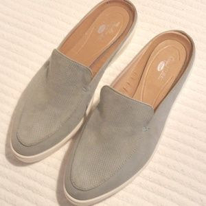 Dr. Scholls Slide Flat Leather Loafer Mule Slip On Casual 9M